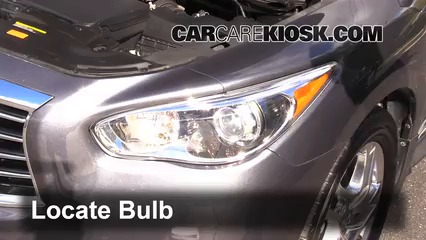 2013 Infiniti JX35 3.5L V6 Lights Turn Signal - Front (replace bulb)
